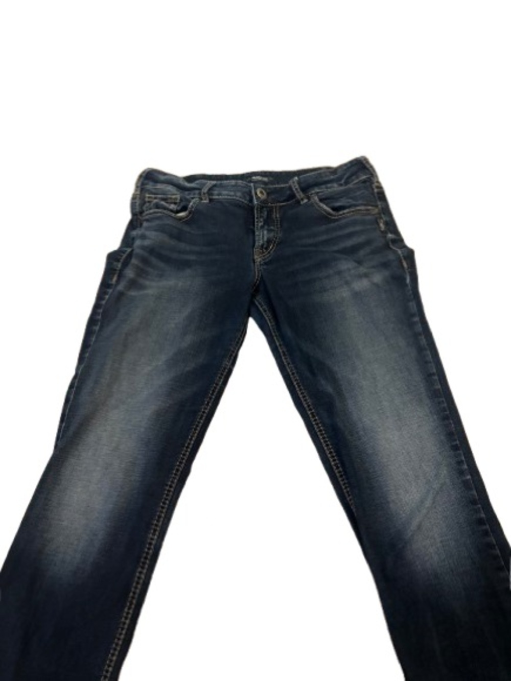 Y2K Silver Jeans Straight Leg